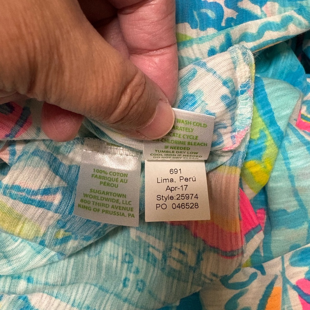 Lilly Pulitzer V-neck Sailboats Cotton Dress - Picture 7 of 9